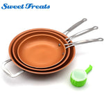 Non-Stick Copper Frying Pan With Ceramic Coating