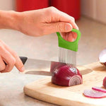 TOMATO ONION VEGETABLES GUIDE SLICING CUTTER HOLDER