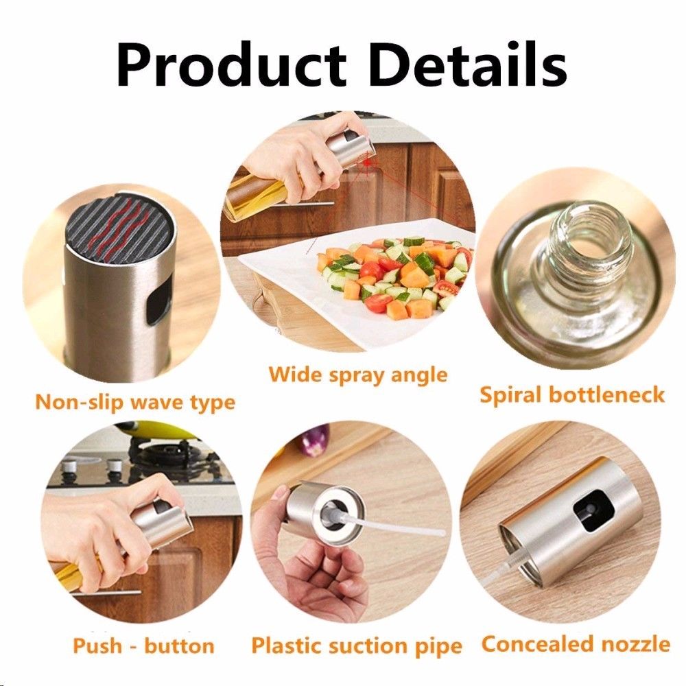 Glass Olive Oil Sprayer Oil Spray Bottle Barbecue Water Vinegar Spray fuel Injector Glass Pot for Kitchen Tools Accessories