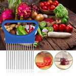 TOMATO ONION VEGETABLES GUIDE SLICING CUTTER HOLDER
