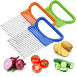 TOMATO ONION VEGETABLES GUIDE SLICING CUTTER HOLDER