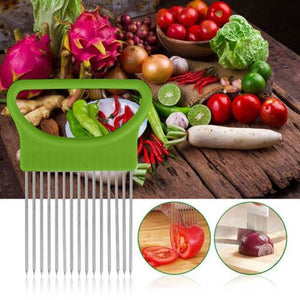 TOMATO ONION VEGETABLES GUIDE SLICING CUTTER HOLDER